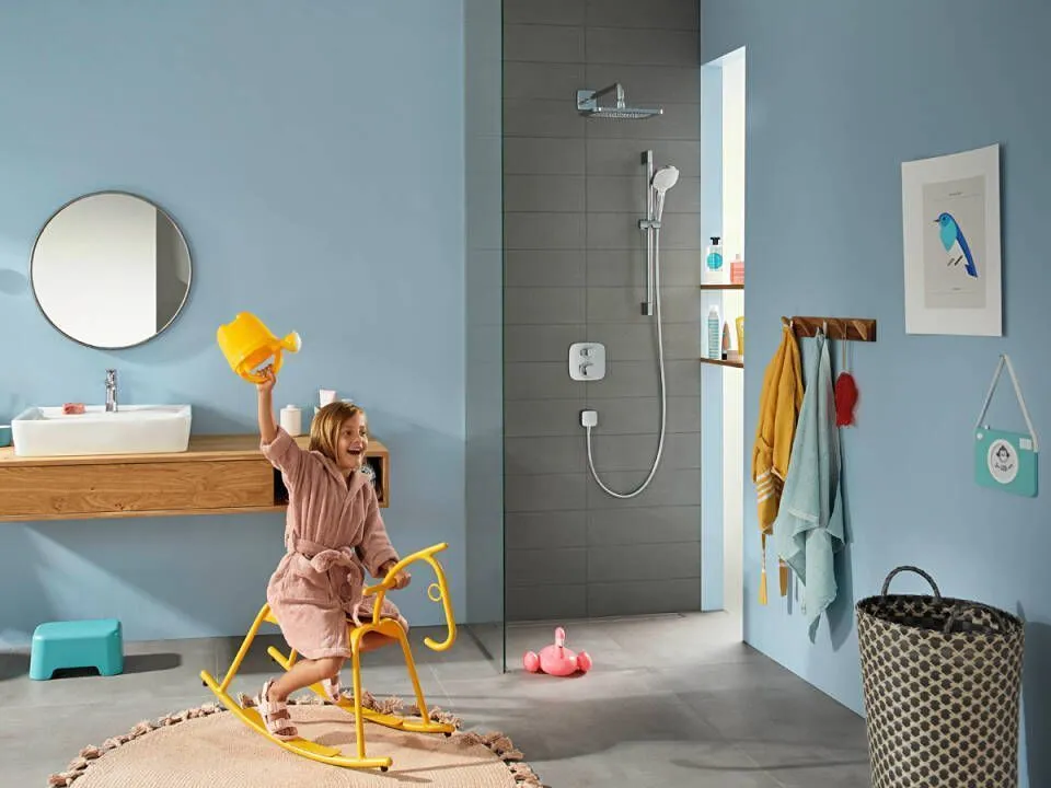 Ручной душ HANSGROHE Croma E 26815670 110 1jet, c EcoSmart, цвет Чёрный матовый: