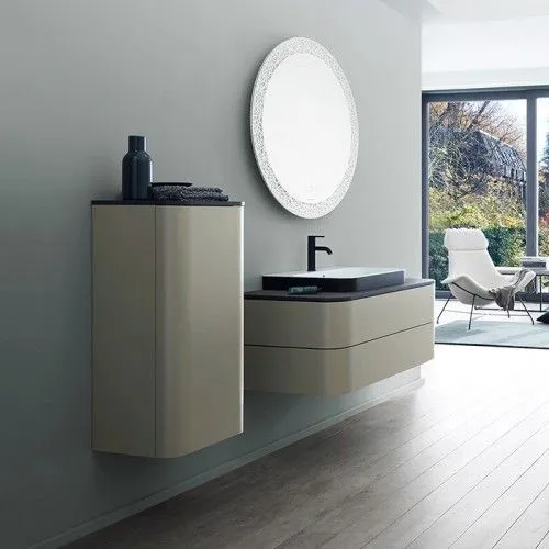 Шкаф-пенал подвесной Duravit Happy D.2 Plus HP1261R9292 каменно-серый