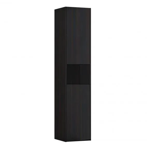 Высокий шкаф-пенал  Laufen  Base  4.0270.2.110.263.1    165 см, с открытой полкой, 2 двери без ручек, петли справа, темный вяз.