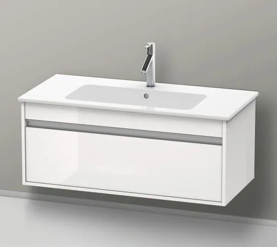 Тумба подвесная под раковину Duravit Ketho KT642002222 с выдвижным ящиком, белая глянцевая