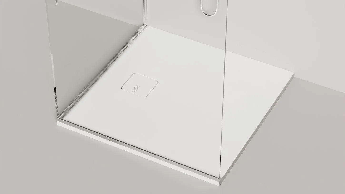 Душевой поддон квадратный SALINI OASI 120321M 900х900х30мм, S-Stone, цвет Белый матовый
