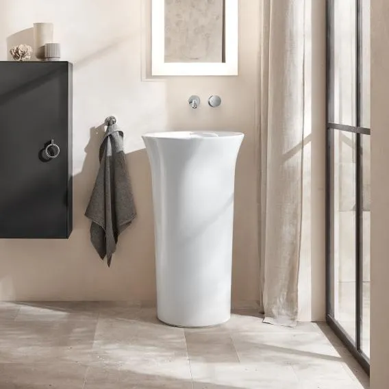 Отдельно стоящая раковина Duravit White Tulip 2703500070 Ø500 мм, без отверстия под смеситель, белая