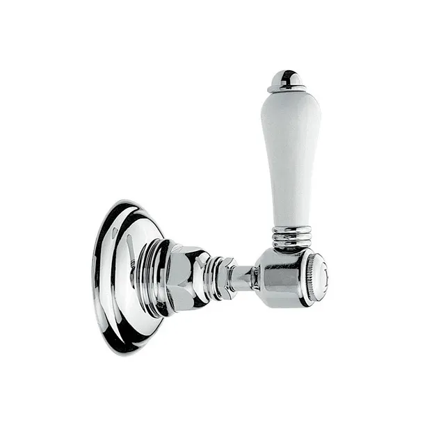 Запорный вентиль NICOLAZZI THERMOSTATICO PETIT MONT BLANC 4912CR78 Хром/Белый