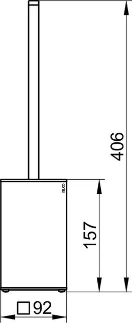 Туалетный гарнитур напольный KEUCO EDITION 90 Square 19069 010100 Хром