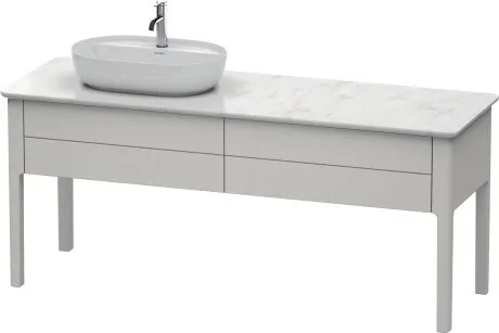Тумба напольная под столешницу Duravit Luv LU9563L3939 скандинавский белый