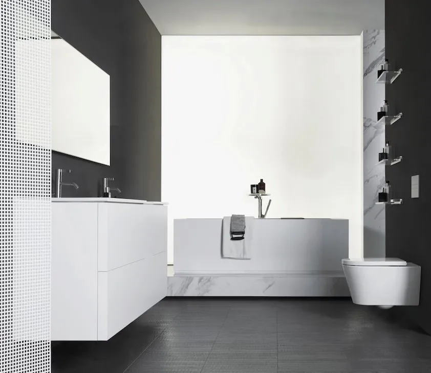 Полочка настенная  Kartell by Laufen  3.8533.0.084.000.1  45 см,  пластик прозрачный