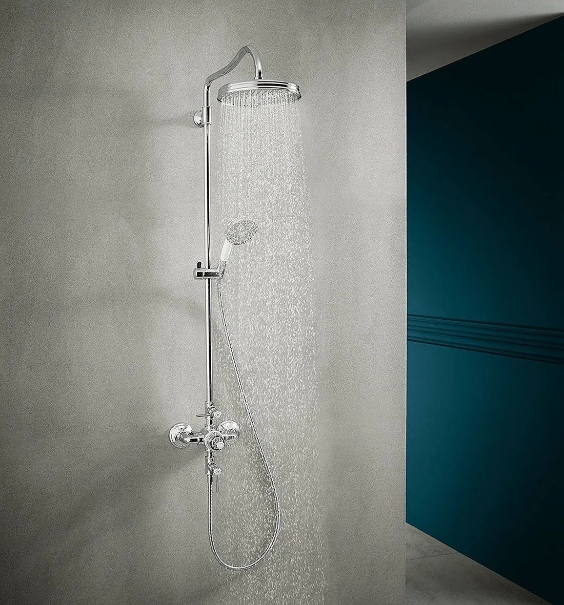 Душевая система с термостатом Showerpipe AXOR Montreux 16572000 Хром