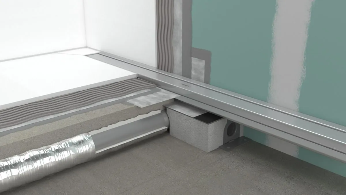 Внешняя часть линейного слива для душа HANSGROHE RainDrain Match 56036670 600 мм, c регулировкой по высоте, матовый чёрный