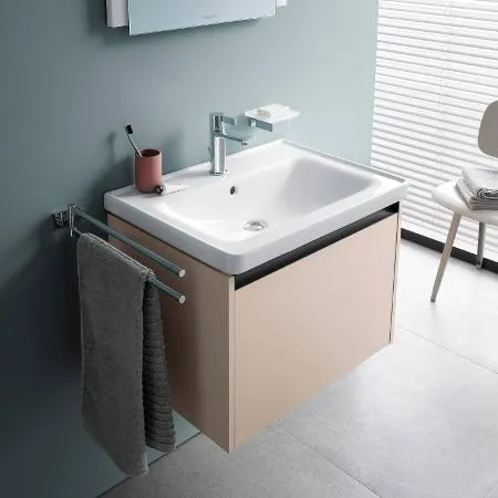 Тумба подвесная под раковину DURAVIT KETHO.2 K25075016160000 460 мм х 584 мм х 440 мм, 1 выдвижной ящик, дуб чёрный