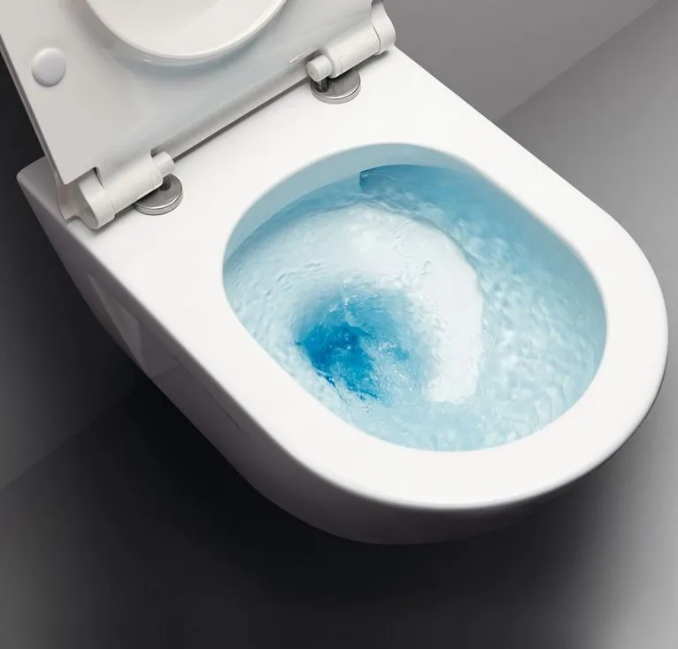 Унитаз подвесной безободковый GSI PURA 8815FR211 550 мм х 360 мм, с Swirlflush, с креплением, белый глянцевый