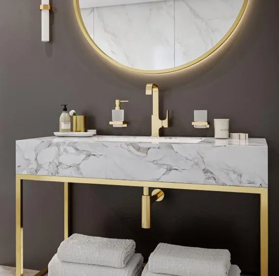 Дозатор для жидкого мыла HANSGROHE AddStoris 41745990 Полированное золото