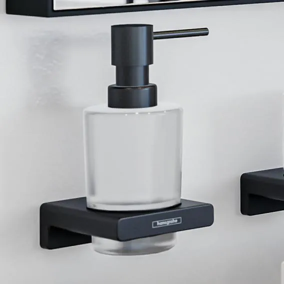Дозатор для жидкого мыла HANSGROHE AddStoris 41745670 Чёрный матовый
