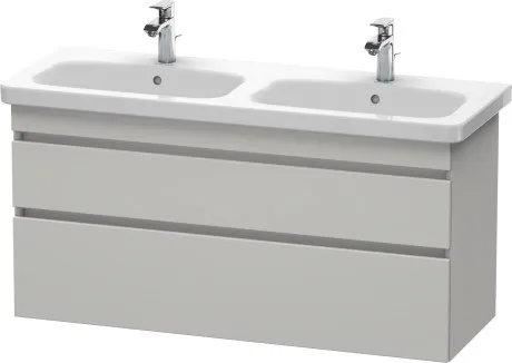 Тумба подвесная под двойную раковину Duravit DuraStyle DS649800707 бетонно-серый