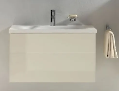 Тумба под умывальник Keuco Royal Reflex  34060 220000 корпус декоративное глянцевое покрытие/фасад стекло магнолия