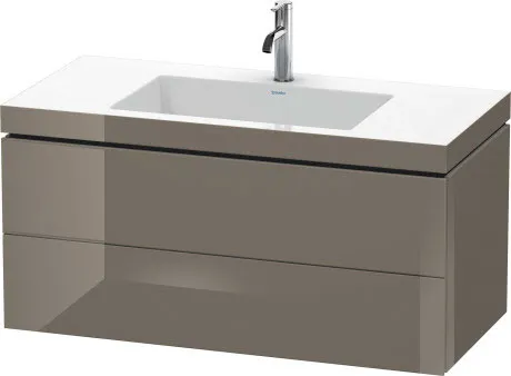 Тумба подвесная с раковиной Duravit L-Cube LC6928O9090 Фланелево-серый