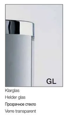 Дверь левая распашная для угловой кабины Provex Combi 1100 CT 05 GL L 1000 мм х 1950 мм, блестящий алюминий/стекло прозрачное
