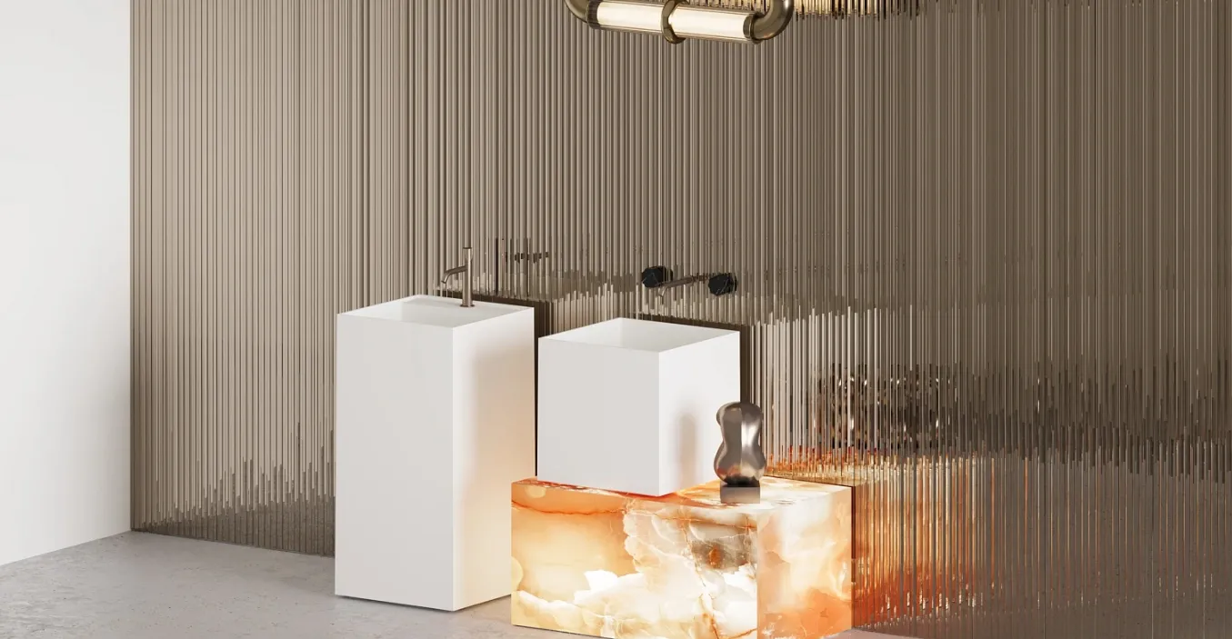 Раковина напольная квадратная SALINI ARMONIA SQUARE TOP 01 130521TM 450х450х900мм, S-Stone, донный клапан, сифон, декоративная накладка на слив, цвет Белый матовый