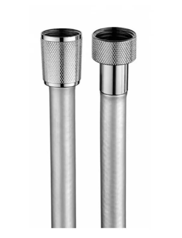 Душевой набор HANSGROHE ZEN/NOBU INC003.075 c ручным душем, шлангом и держателем, цвет Матовая нержавеющая сталь