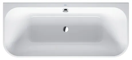 Акриловая ванна Duravit Happy D2 700318000000000 1800 х 800 пристенный вариант, c двумя наклонами для спины, с интегрированной акриловой панелью и ножками, белая