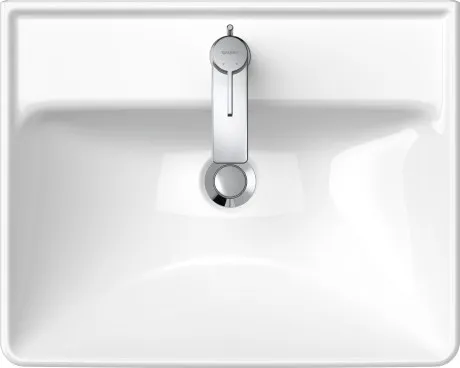 Раковина подвесная Duravit D-Neo 2366550000 550 мм х 440 мм, с переливом, с отверстием под смеситель, белая
