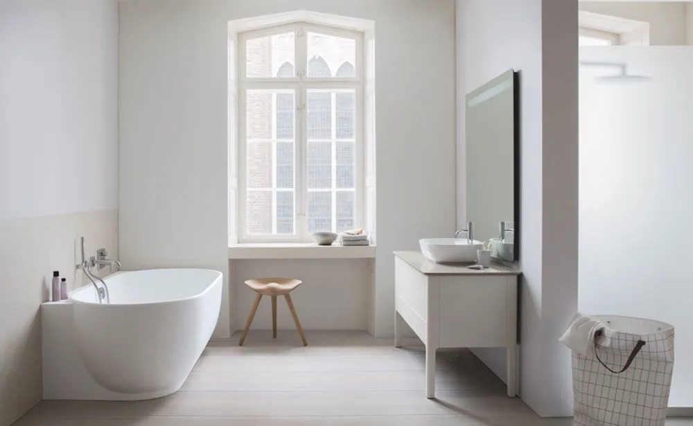 Тумба напольная под столешницу Duravit Luv LU956603939 скандинавский белый