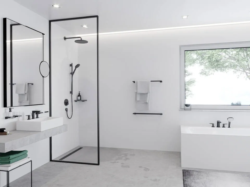 Штанга для душа HANSGROHE Unica Comfort 26401000 700 мм, Хром