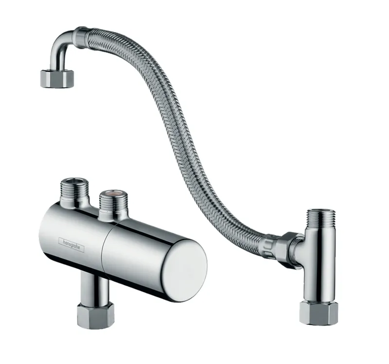Термостат внешнего монтажа с возможностью термической дезинфекции HANSGROHE Ecostat цвет Хром