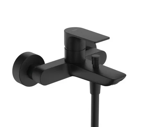 Смеситель для ванны HANSGROHE REBRIS E 72450670 2 режима расхода воды, чёрный матовый