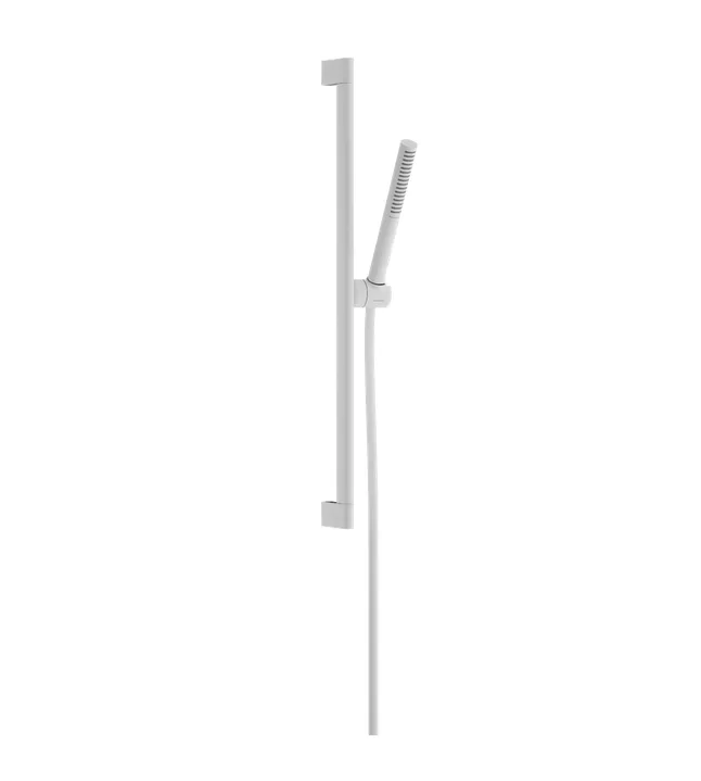 Душевой набор HANSGROHE Pulsify S 24373700 100 1jet, c EcoSmart и душевой штангой 650 мм, цвет Белый матовый