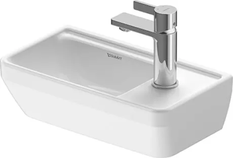 Раковина прямоугольная Duravit D-Neo 0739400041 400 мм х 200 мм, без перелива, с отверстием под смеситель справа, белая