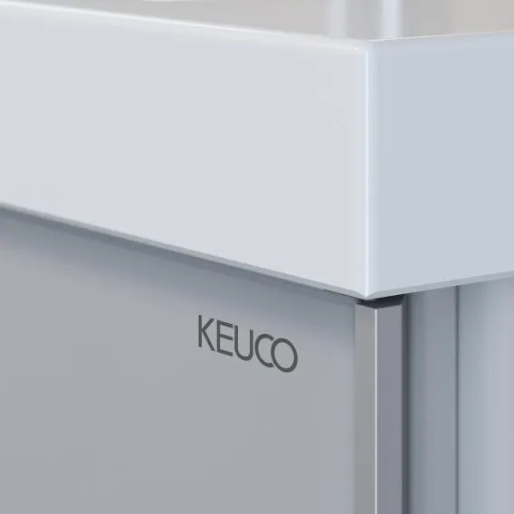 Комплект мебели KEUCO Royal Reflex.2  39604 210100 тумба 996 мм х 487 мм и умывальник 1000 мм х 490 мм, Белый глянцевый/белый
