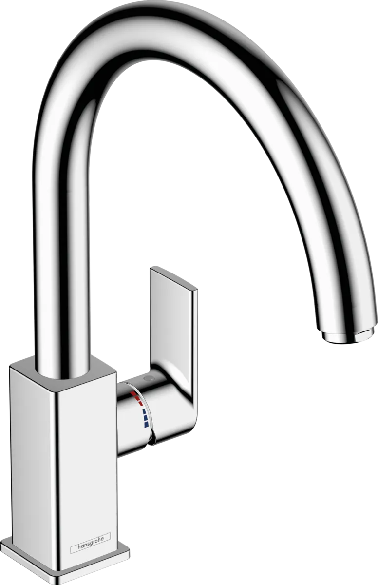 Смеситель для кухни однорычажный HANSGROHE Vernis Shape M35 71871000 260 мм, c поворотным изливом, хром