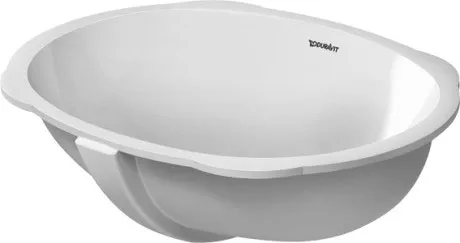 Раковина встраиваемая снизу Duravit Santosa 0466510000 425 мм х 545 мм, с переливом, без отверстия под смеситель, белый