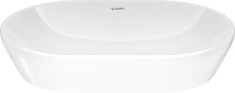 Раковина накладная Duravit D-Neo 2372600070 600 мм х 440 мм, без перелива, без отверстия под смеситель, белая
