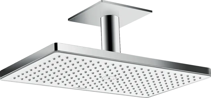 Верхний душ потолочный HANSGROHE Rainmaker Select 460 1jet 24012400 с EcoSmart, Белый/Хром