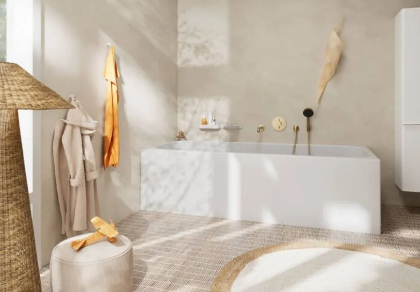 Шланговое подсоединение HANSGROHE FixFit S 26453990 с клапаном обратного тока, цвет Полированное золото