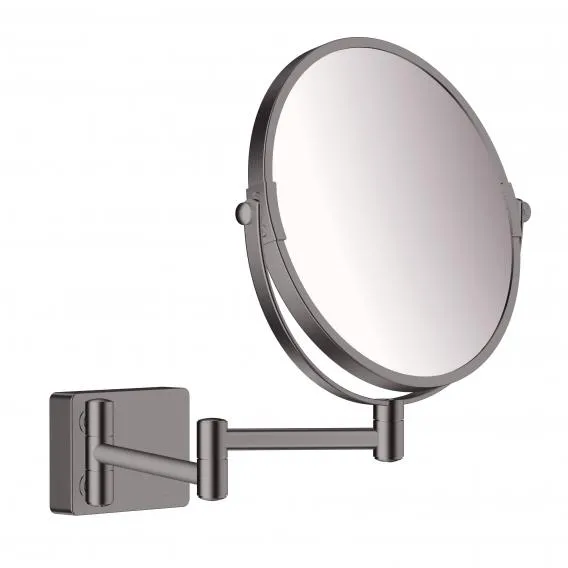 Косметическое зеркало без подсветки HANSGROHE AddStoris 41791340 Шлифованный чёрный хром