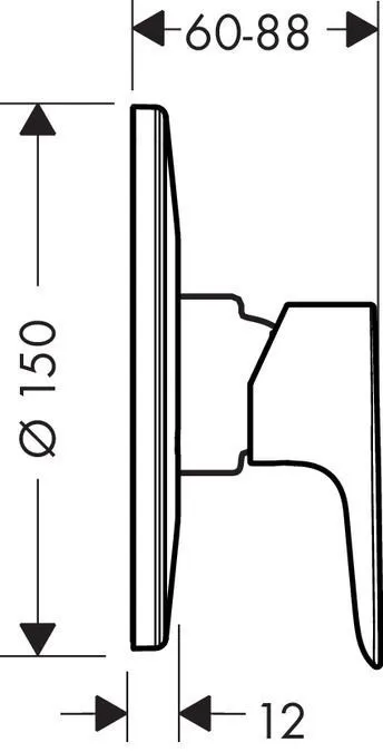 Смеситель для душа Hansgrohe Talis E 71766000 хром