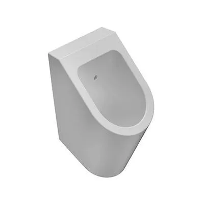 Писсуар подвесной GLOBO FORTY3 FO029BI 340 мм х 570 мм, без ободка (Rimless), со скрытым подводом воды, с сифоном, с креплением, белый