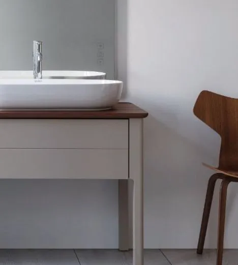 Тумба напольная под столешницу Duravit Luv LU956009292 каменно-серый