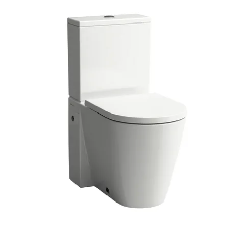 Напольный унитаз  Kartell by Laufen  8.2433.1.000.231.1 Rimless (безободковый) с боковыми отверстиями для подвода воды (снимается с производства)