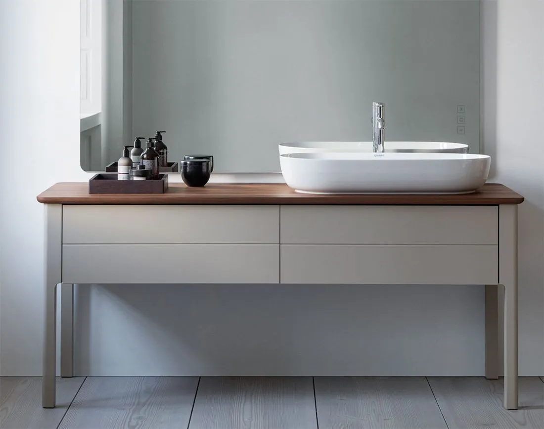 Тумба напольная под столешницу Duravit Luv LU9563R6060 серо-коричневый
