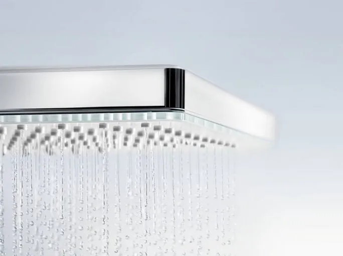 Верхний душ с потолочным держателем Hansgrohe Raindance Rainmaker Select 460 2jet 24004600 Хром/Чёрный