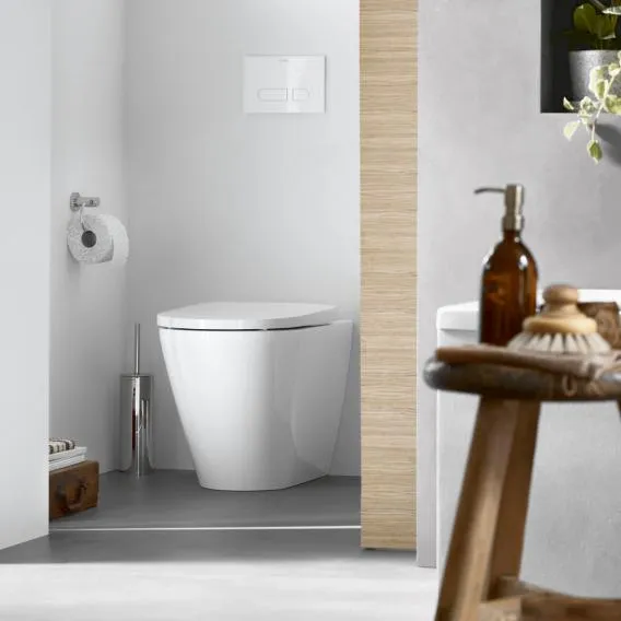 Унитаз напольный пристенный Duravit D-Neo Rimless 2003090000 370 мм х 580 мм, с вертикальным смывом, без смывного края, с креплением, белый