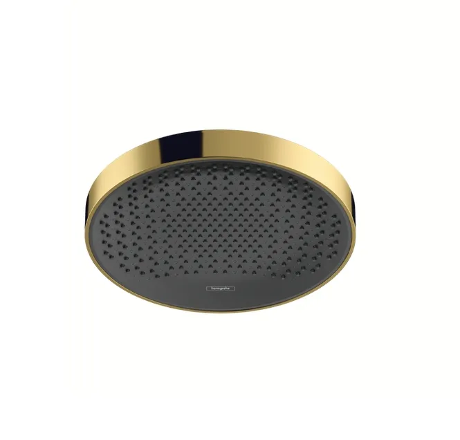Верхний душ круглый потолочный HANSGROHE Rainfinity 26229990 250, 1jet, с EcoSmart, цвет Полированное золото