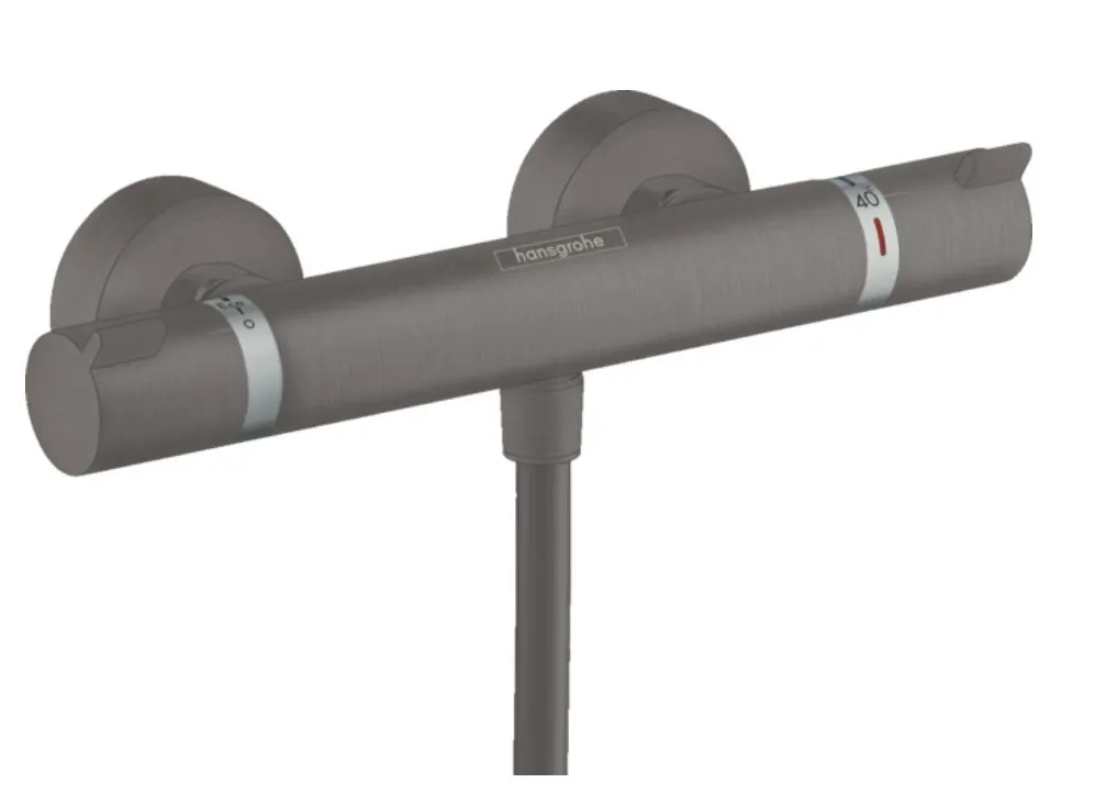 Термостат для душа Hansgrohe Ecostat Comfort 13116340 цвет Шлифованный чёрный хром