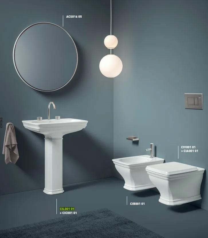 Пьедестал для раковины ARTCERAM CIVITAS CIC001 03 00 230 мм х 630 мм, чёрный глянцевый (Снимается с производства)