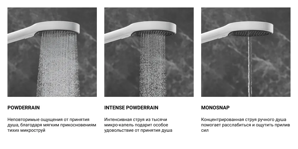 Ручной душ Hansgrohe Rainfinity 130 3jet 26865000 EcoSmart хром