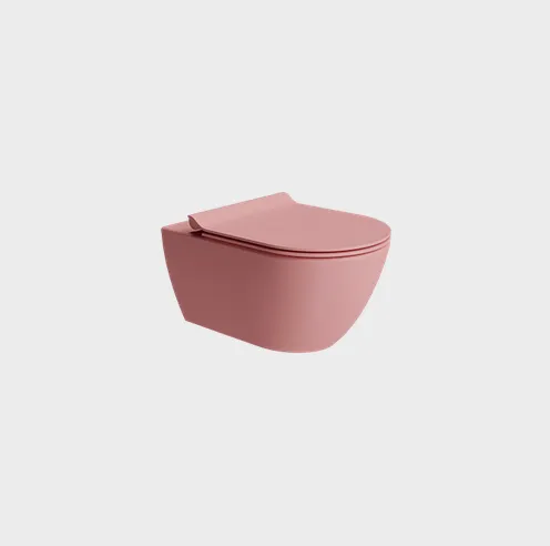 Унитаз подвесной GSI PURA 881524 550 мм х 360 мм, Swirlflush, для крепежа FISR2, цвет Матовый Blush