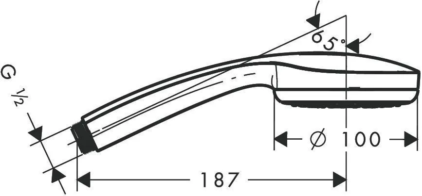 Ручной душ Hansgrohe Croma 100 28580000 хром
